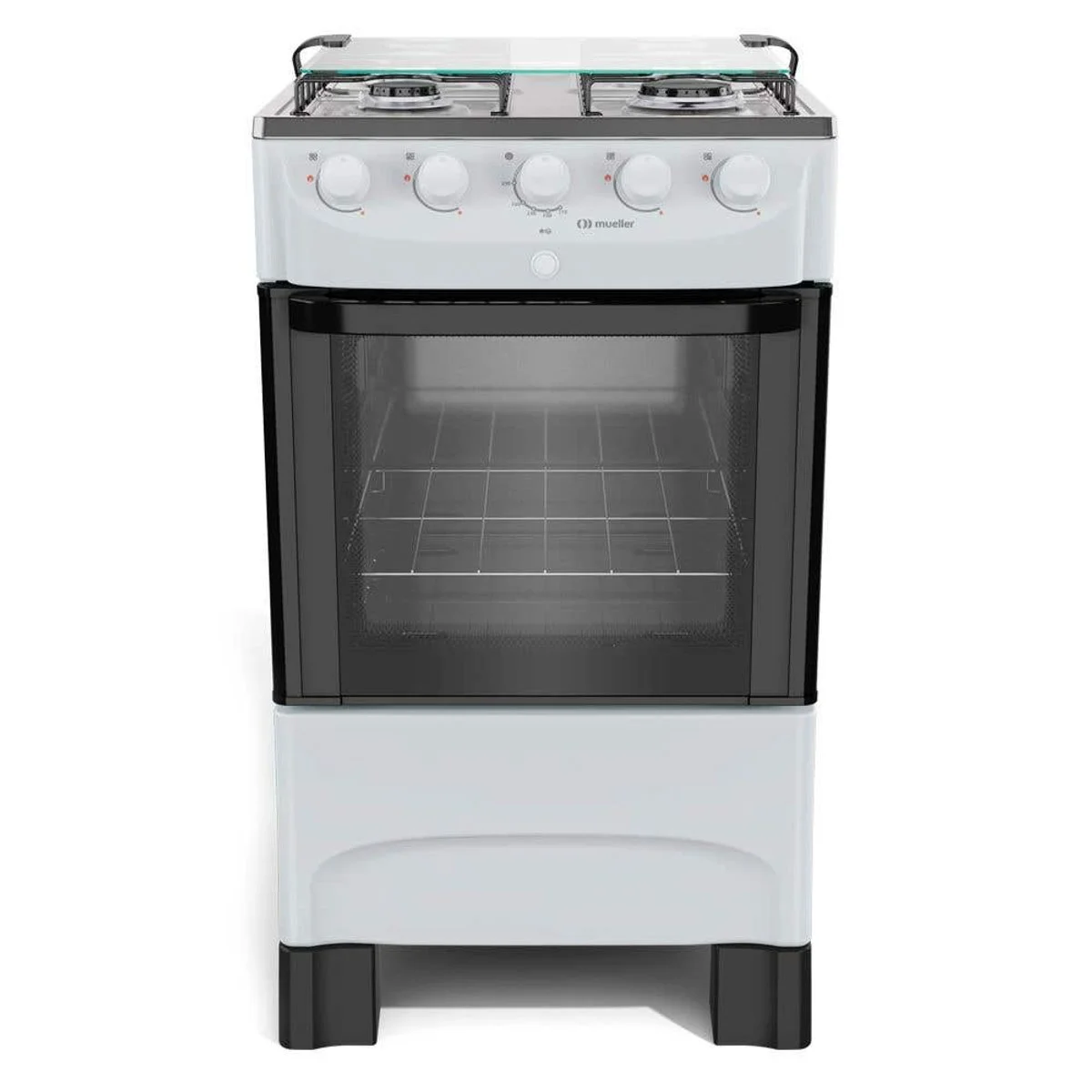 Fogão Mueller MFI4BB 4 Bocas Branco Mesa Inox Acendimento Automático - AP / MT