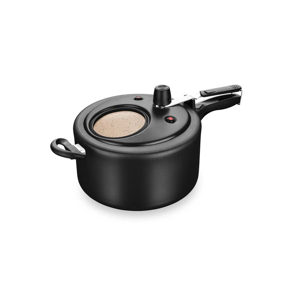 Panela de Pressão Superior MTA com Visor de Vidro 8 Litros Preto/Bege AP/MT