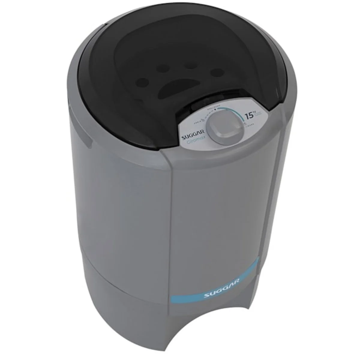 Centrífuga de Roupas Suggar Giromax CT1501PR 15kg Prata 127V - AP / MT
