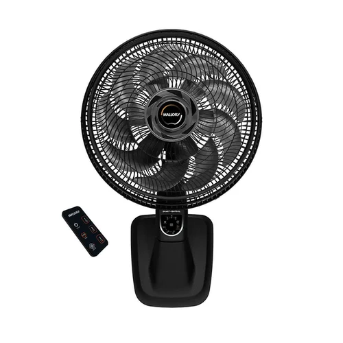 Ventilador de Parede Mallory Smart Control 40cm 140W Preto/Grafite 127V AP/MT