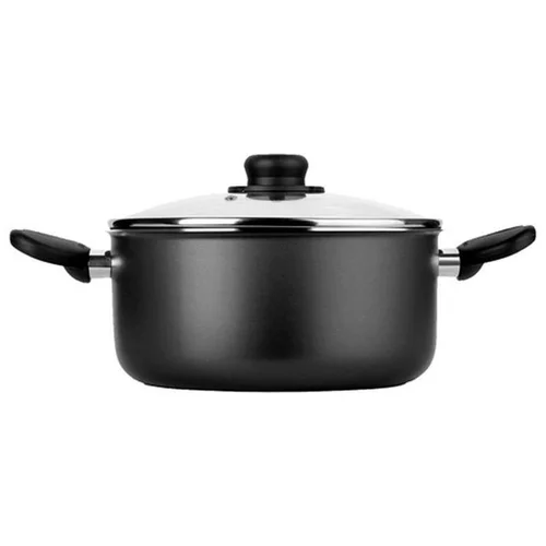 Caçarola MTA Cristal N18 1,8L Alumínio Antiaderente Grafite com Tampa de Vidro - AP / MT