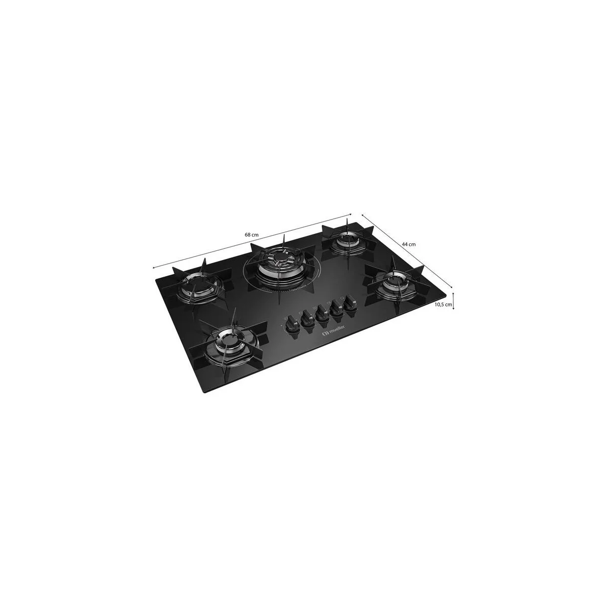 Cooktop a Gás Mueller MCG5BC 5B BIV AP / MT