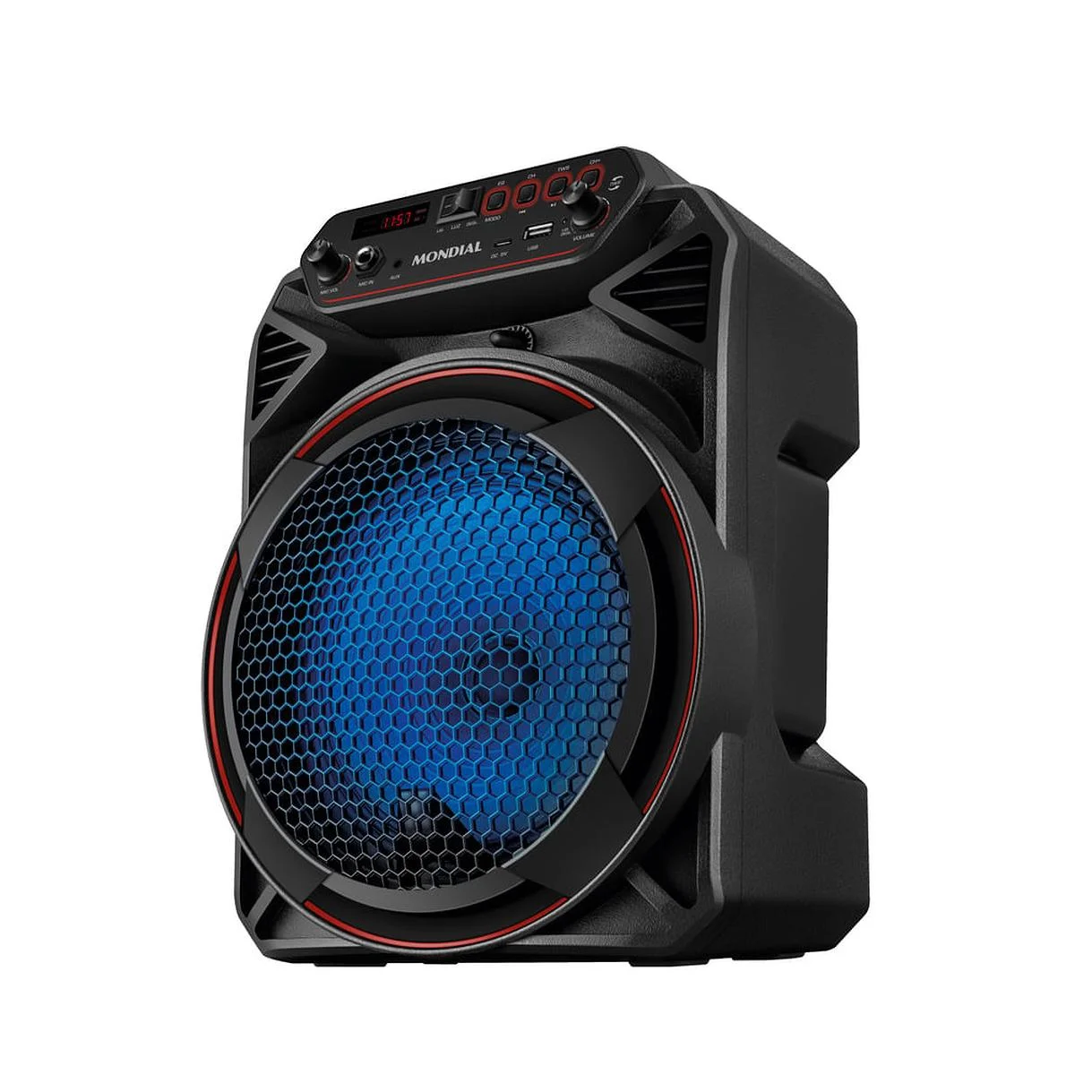 Caixa Amplificada Mondial Connect Party Plus CM-150 150W RMS Bivolt Bluetooth AP/MT