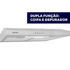 Depurador e Exaustor de Ar Suggar Slim 60cm Inox 3 Velocidades 127V - AP / MT