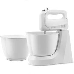 Batedeira Arno Mini Chef HM10 400W 2 Tigelas 4 Velocidades Branca 127V - AP / MT