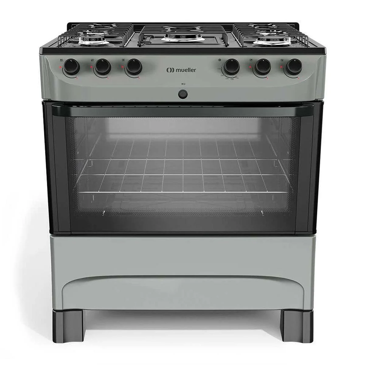 Fogão Mueller MFI5BC 5 Bocas Titânio Mesa Esmaltada Acendimento Automático AP/MT