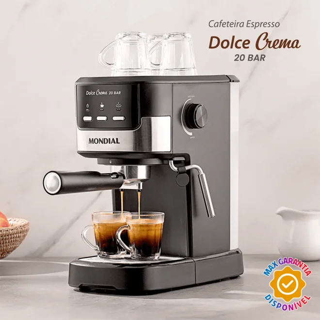 Cafeteira Expresso Mondial Dolce Crema C-20-EC Preta/Inox 127V AP/MT