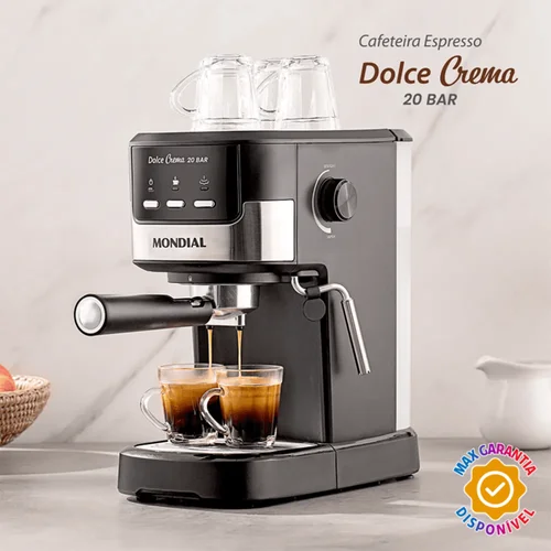 Cafeteira Expresso Mondial Dolce Crema C-20-EC Preta/Inox 127V AP/MT