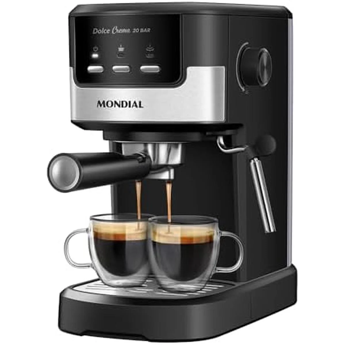 Cafeteira Expresso Mondial Dolce Crema C-20-EC Preta/Inox 127V AP/MT
