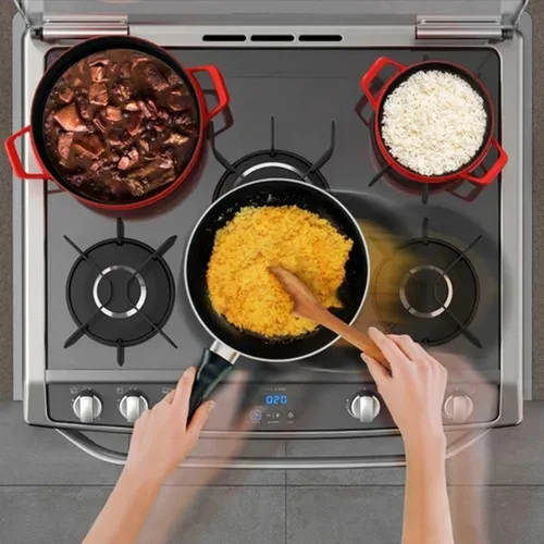 Fogão de Embutir Electrolux 5 Bocas 76EXV Mesa de Vidro Inox 127V - AP / MT