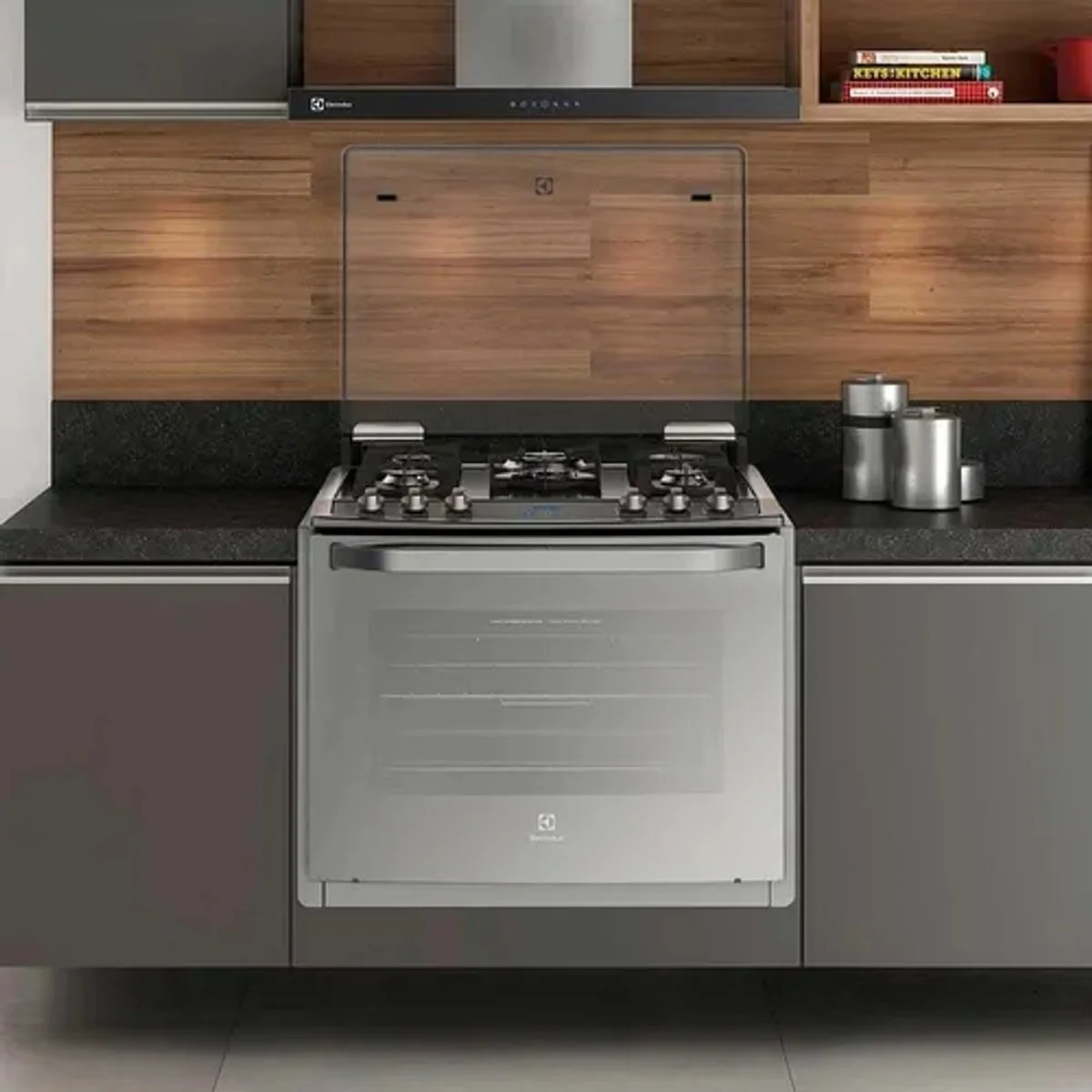 Fogão de Embutir Electrolux 5 Bocas 76EXV Mesa de Vidro Inox 127V - AP / MT