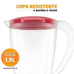 Liquidificador Mondial Easy Power L-550-R 1,5L 550W Vermelho 110V AP/MT