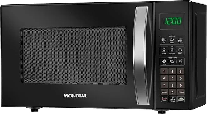 Forno Micro-ondas Mondial MO-01-21-B 21 Litros 1200W Preto 127V AP/MT