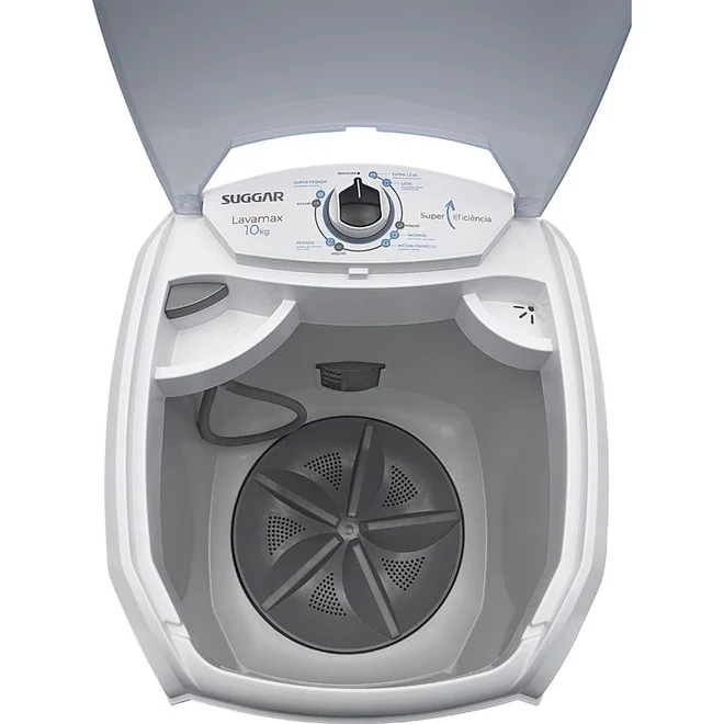 Lavadora de Roupas Tanquinho Suggar Lavamax 10kg Branca LX1021BR 127V AP/MT