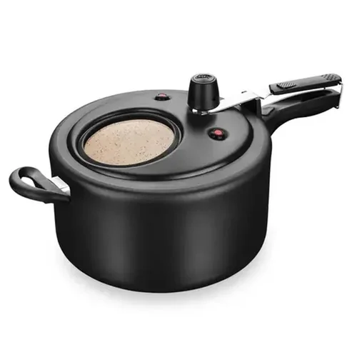Panela de Pressão MTA com Visor Superior 6 Litros Preto/Bege 8498 AP/MT