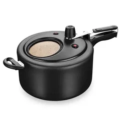 Panela de Pressão MTA com Visor Superior 6 Litros Preto/Bege 8498 AP/MT
