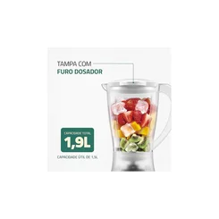 Liquidificador MONDIAL L-550-W  1,9L 550W Branco 127V AP/MT
