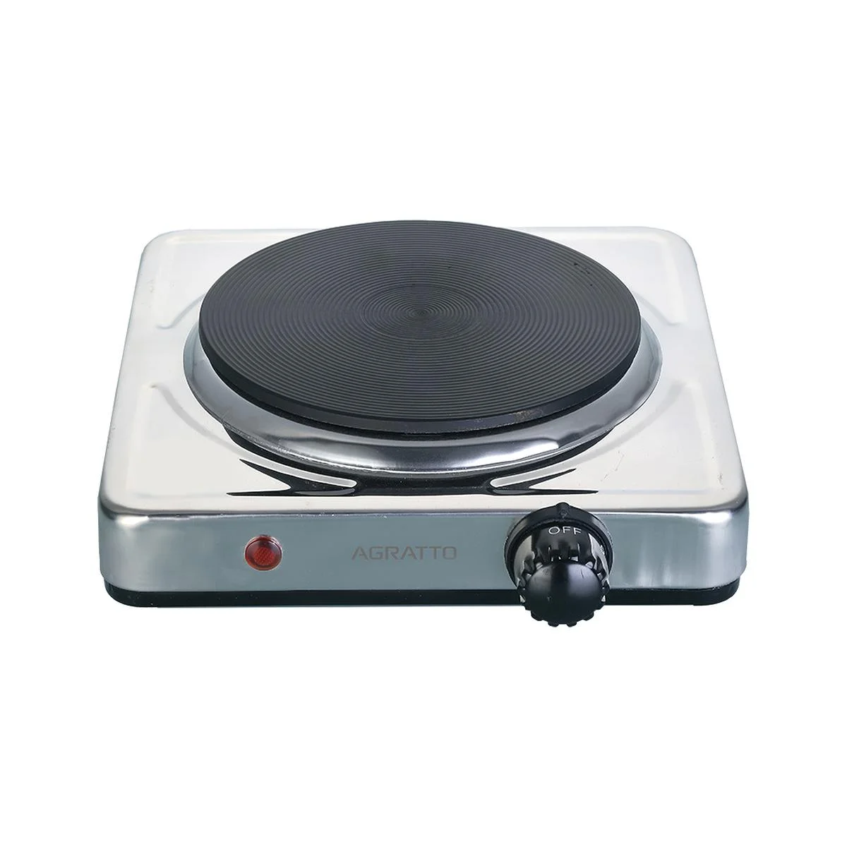 Fogão Elétrico de Mesa Agratto FMA-01 1 Boca 1500W Inox 127V AP/MT