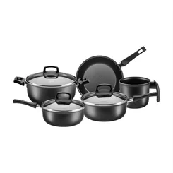 Conjunto de Panelas MTA Safira Cristal 5 Peças em Alumínio Antiaderente Grafite AP/MT