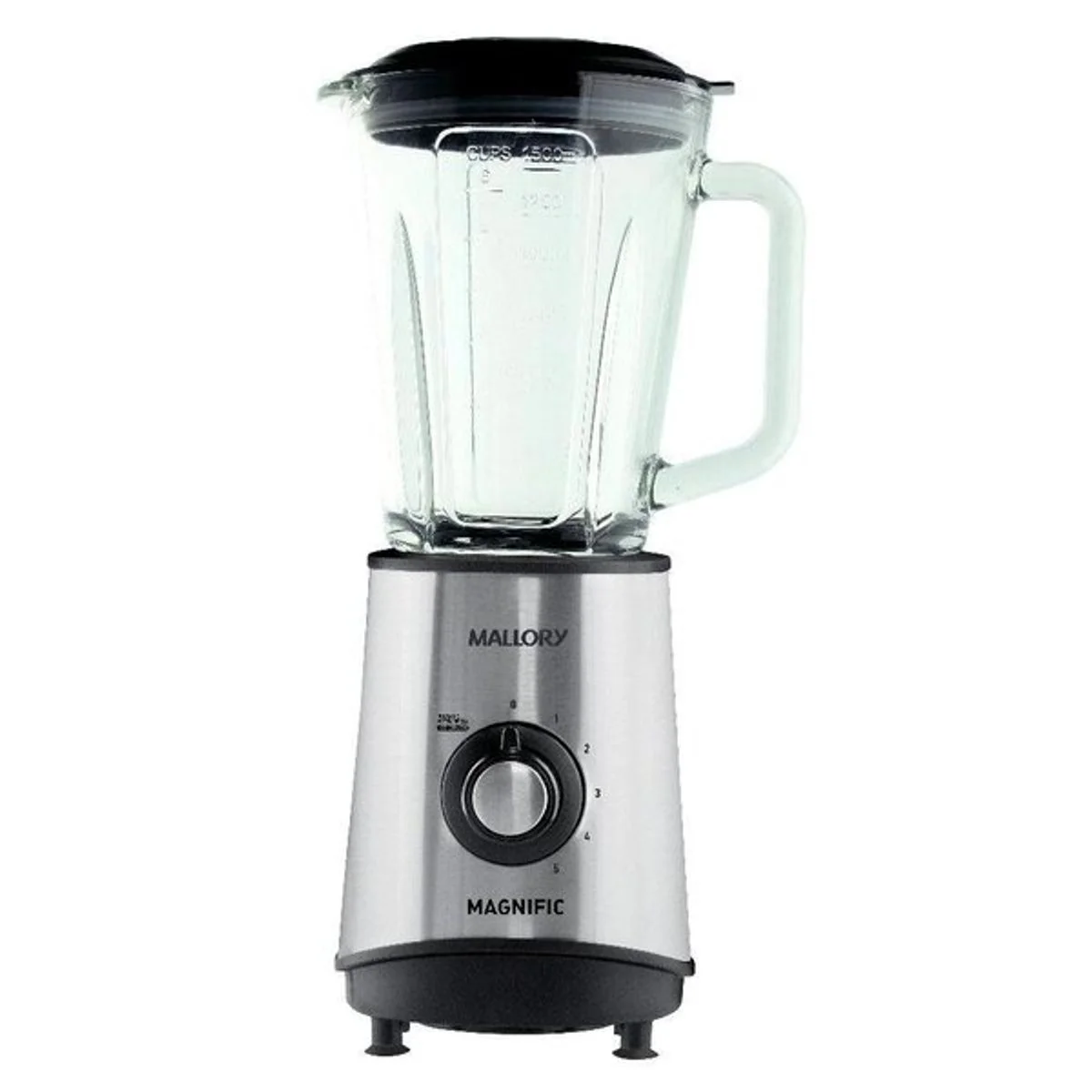 Liquidificador Mallory Magnific Inox 800W Jarra de Vidro 2,1L 5 Velocidades - AP / MT
