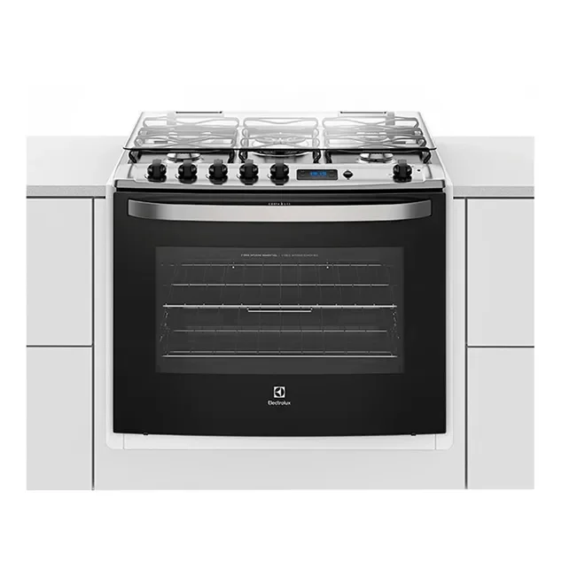 Fogão de Embutir Electrolux 76EBR 5 Bocas Branco com Grill e Tripla Chama AP/MT