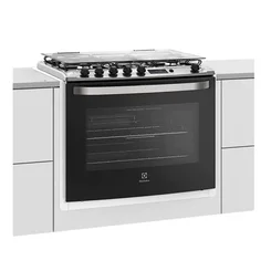Fogão de Embutir Electrolux 76EBR 5 Bocas Branco com Grill e Tripla Chama AP/MT