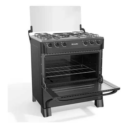 Fogão Mueller MFI5BA 5 Bocas Preto Fosco Acendimento Manual - AP / MT