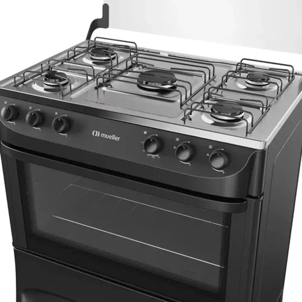 Fogão Mueller MFI5BA 5 Bocas Preto Fosco Acendimento Manual - AP / MT