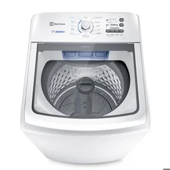 Máquina de Lavar Roupa Electrolux Essential Care 17kg Branca com Cesto Inox Jet&Clean e Ultra Filter LED17 127V AP/MT