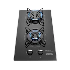 Cooktop a Gás 2 Bocas Mondial CTG-04 Preto Bivolt AP/MT