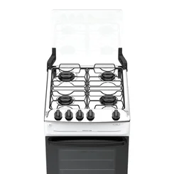 Fogão Atlas Mônaco Top 4 Bocas Branco Mesa Inox Bivolt - AP / MT