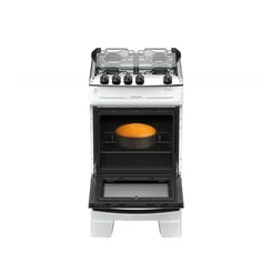 Fogão Atlas Mônaco Top 4 Bocas Branco Mesa Inox Bivolt - AP / MT