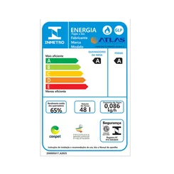 Fogão Atlas Mônaco Top 4 Bocas Branco Mesa Inox Bivolt - AP / MT
