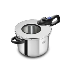 Panela de Pressão Inox com Visor de Vidro MTA 6 Litros 6020 - AP / MT