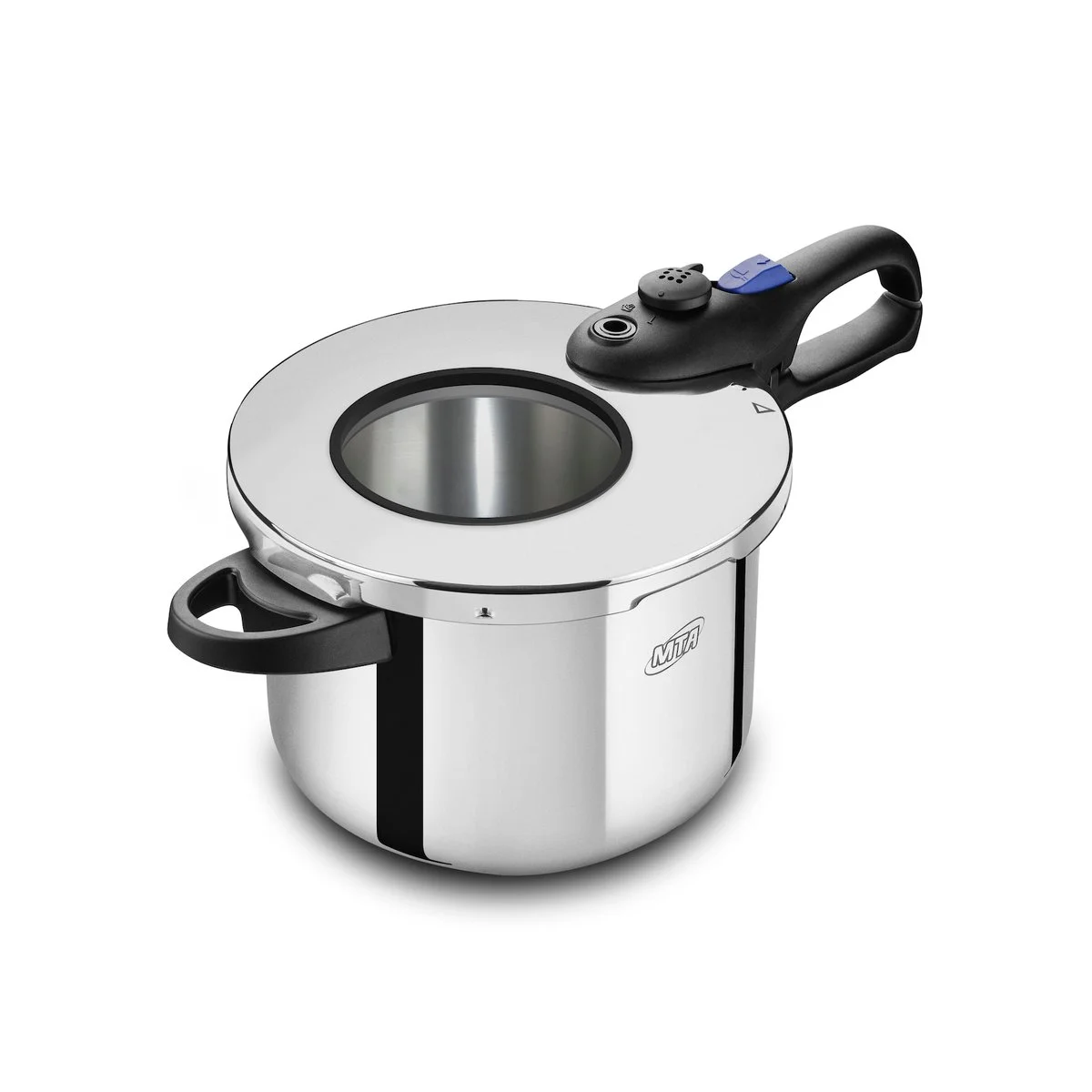 Panela de Pressão Inox com Visor de Vidro MTA 6 Litros 6020 - AP / MT