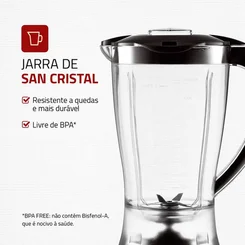 Liquidificador Mondial Power Black - Preto 127V AP / MT