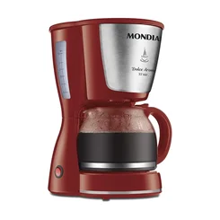 Cafeteira Elétrica Mondial Dolce Arome 32 Xícaras Inox Vermelha 127V AP/MT
