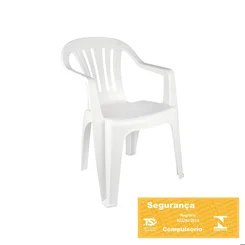 Poltrona Plástica Mor Bela Vista Branca AP/MT