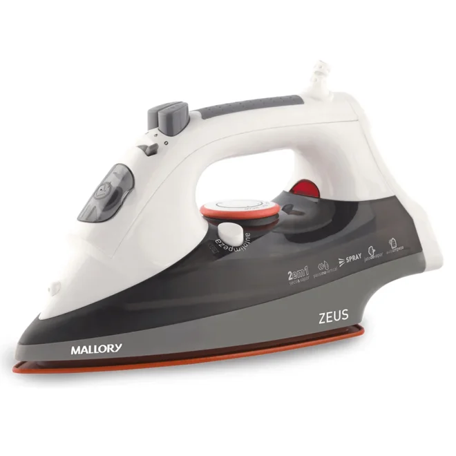 Ferro de Passar a Vapor e a Seco Mallory Zeus Ceramic 1250W 127V AP/MT