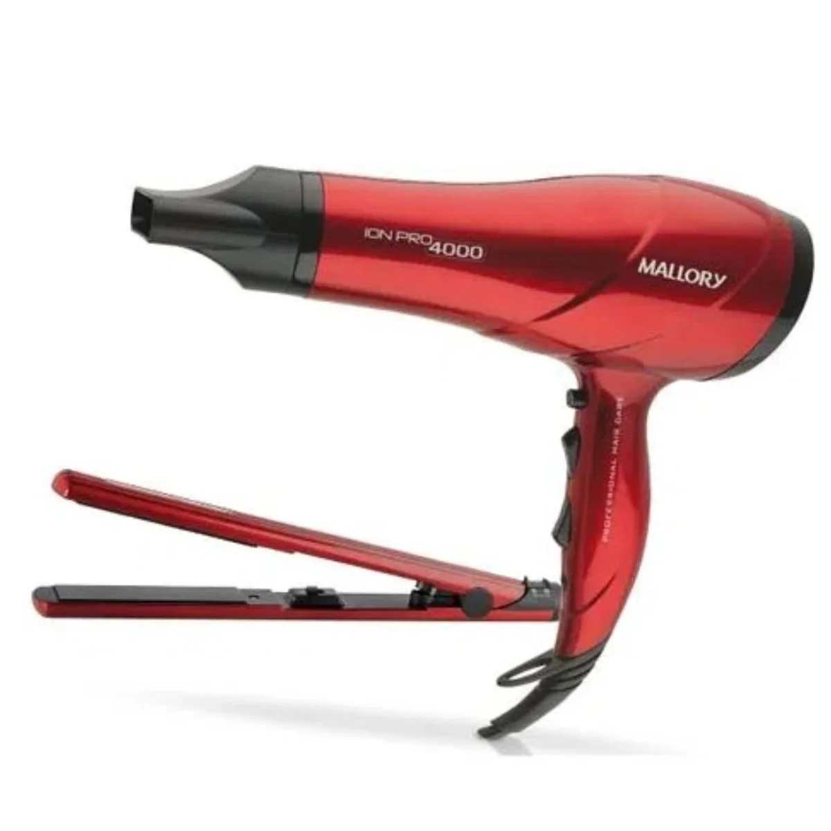 Kit Secador e Prancha Mallory Pure Seduction Vermelho Bivolt - AP / MT