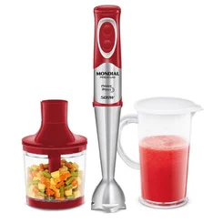 Mixer Mondial Power Premium M-10 500W Vermelho com Inox 127V - AP / MT