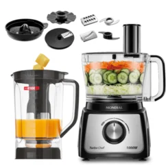Multiprocessador Mondial Turbo Chef 9 em 1 1000W Preto 127V MPN-01-BF AP/MT