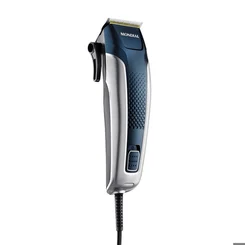 Cortador de Cabelos Mondial Titanium Power CR-09M com Maleta 127V Azul/Prata AP/MT