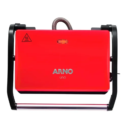 Grill e Sanduicheira Arno Compact Uno Vermelha 760W 127V AP/MT