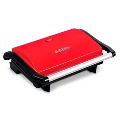 Grill e Sanduicheira Arno Compact Uno Vermelha 760W 127V AP/MT
