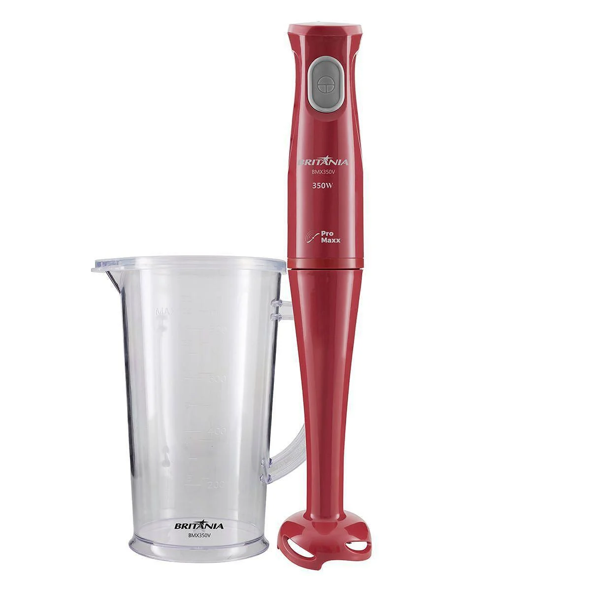 Mixer Britânia BMX350V Vermelho 350W com Copo Dosador 1,05L 127V AP/MT