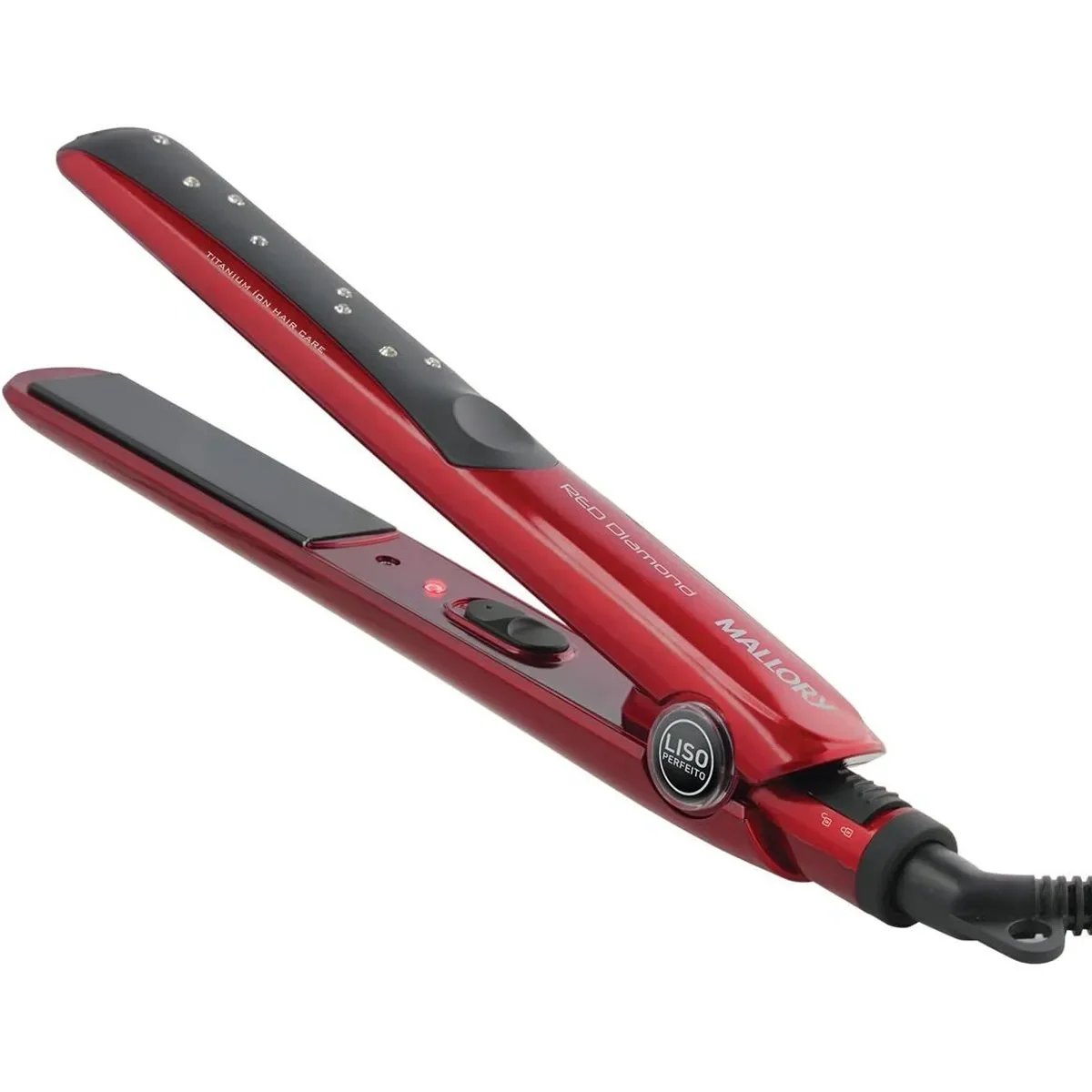Prancha de Cabelo Mallory Red Diamond Bivolt  AP/MT