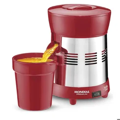 Extrator de Sucos Mondial Turbo Premium E-24 250W Red Vermelho/Inox Bivolt AP/MT