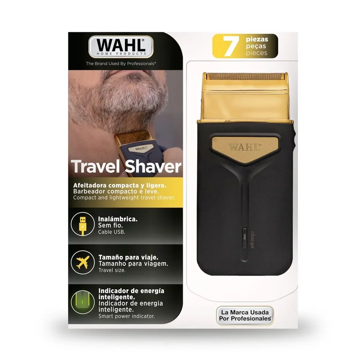 Barbeador Wahl Travel Shaver Recarregável USB Bivolt Portátil AP/MT