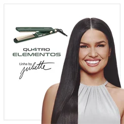 Prancha Alisadora 4 Elementos By Juliette Mondial P-JU-02 Bivolt Verde AP/MT